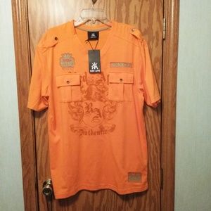 Red Ape Orange Silver Always King Pocket Large NWT